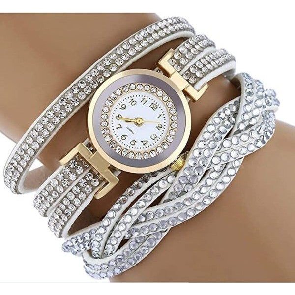Reloj para mujer con pulsera trenzada lisa, diferentes colores