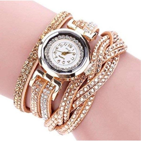 Reloj para mujer con pulsera trenzada lisa, diferentes colores