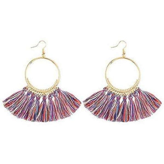 Aretes de hilo, estilo