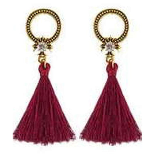 Aretes de hilo, estilo