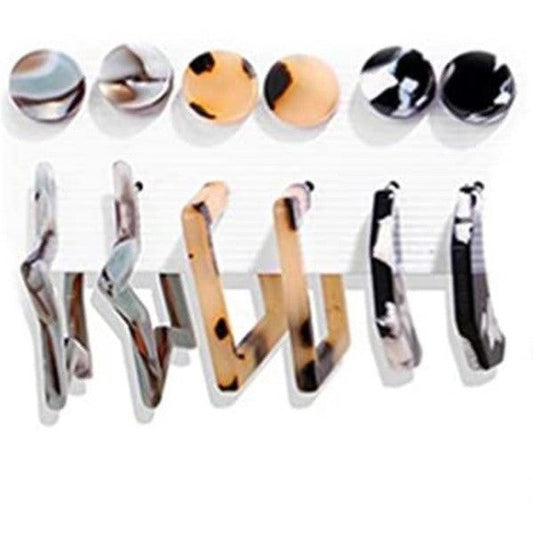 Juego de aretes dorados, estilo pequeños largos