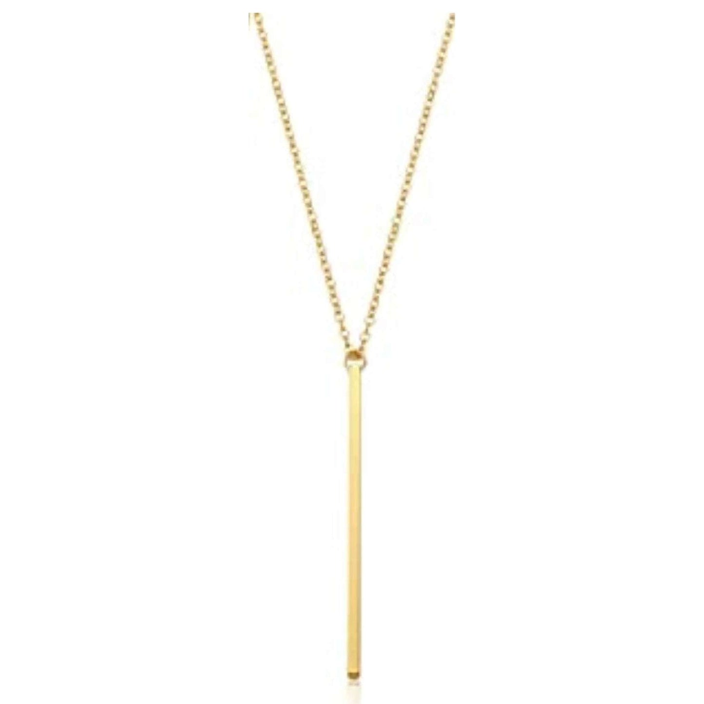 Collar dorado largo, estilo