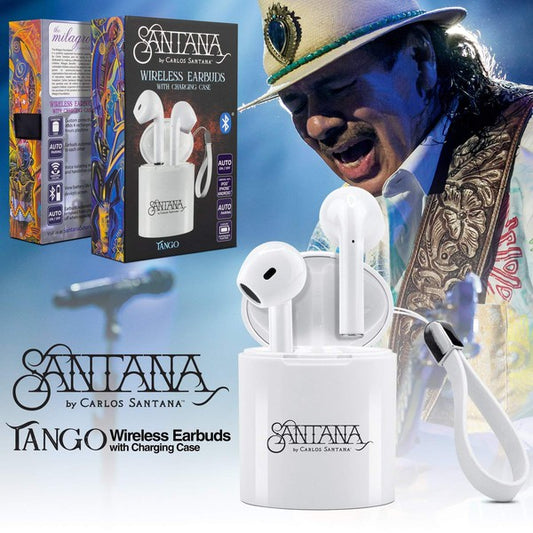 Earbuds Santana Tango, estuche con capacidad de carga