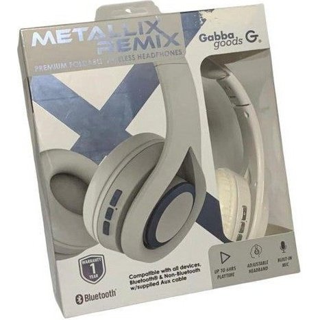 Metallix Remix Audífonos bluetooth, color negro.