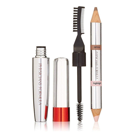 Kit para maquillaje de cejas, 4 en 1, Eye Booster - Physicians Formula - Color: 6895 Universal Brown.