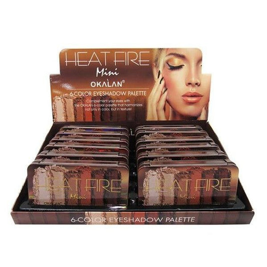 Paleta Mini de sombras Okalan: Heat Fire