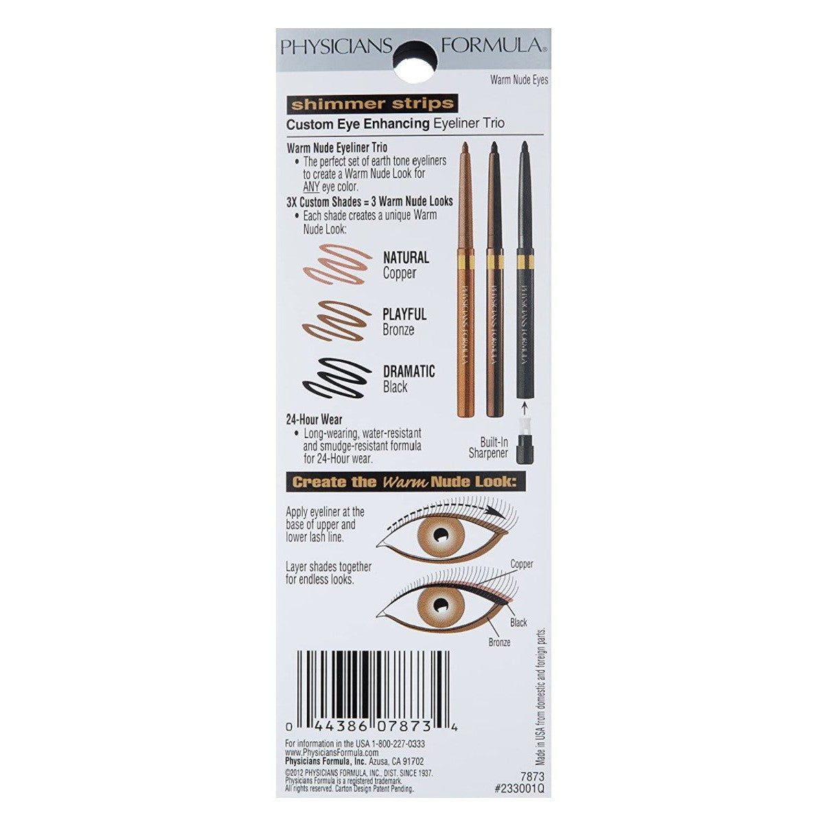 Trío de delineadores para ojos - Physicians Formula -Color: 7873 Warn nude eyes.