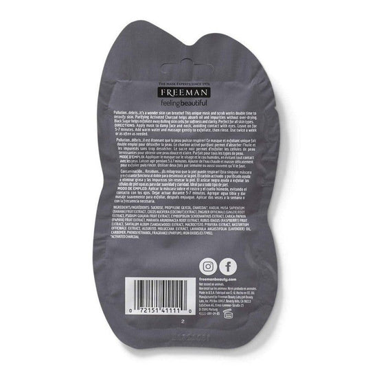 Mascarilla facial Polishing Carbón activado azucar negra