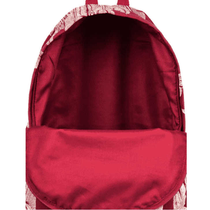 Salveque Roxy Sugar Baby Rojo con hojas blancas
