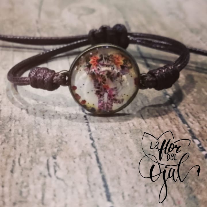 Pulsera Nudo Franciscano Flores secas