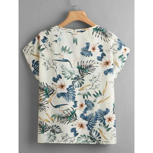 SHEIN Blusa Tropical Casual