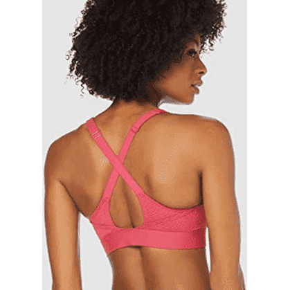 Top deportivo Armour Vanish Mid Mesh Rosado. Talla: XS