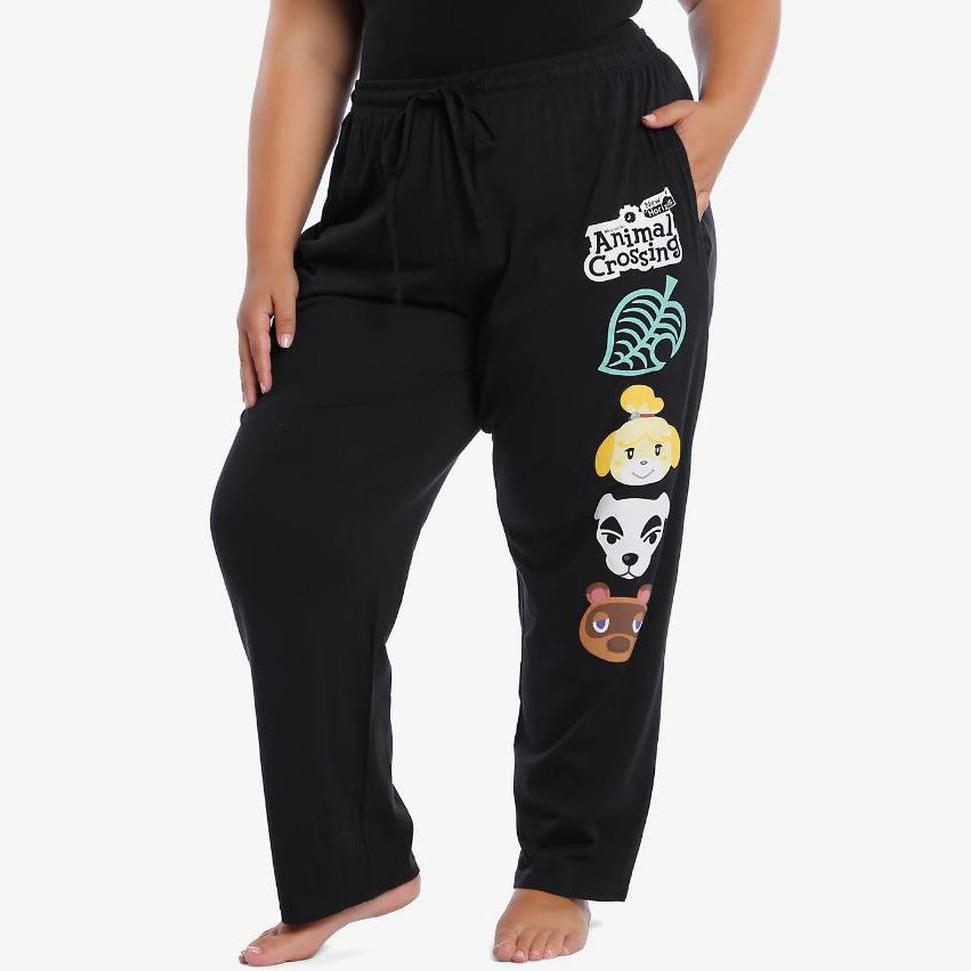 Animal Crossing: New Horizons Pantalón Pijama Mujer Talla Grande