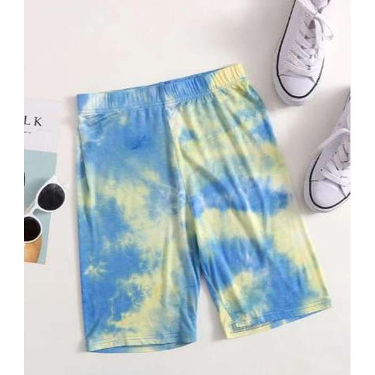 Short tie dye cintura alta