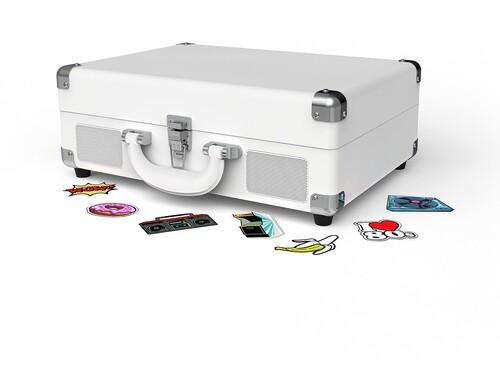 Tornamesa Portátil - Victrola - Blanco Personalizable (50 Stickers)