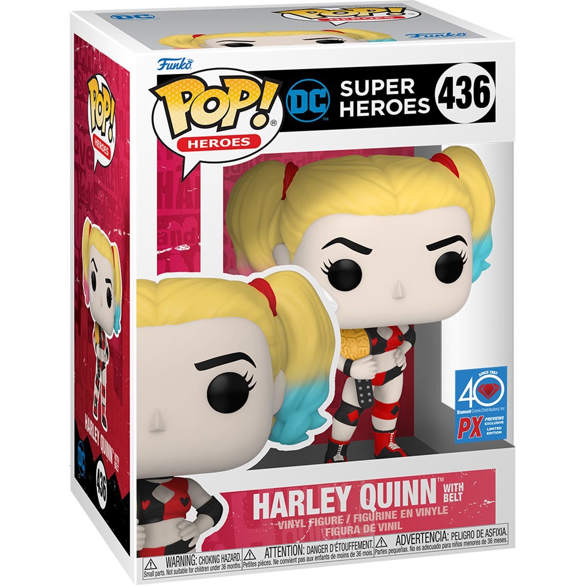 ***EXCLUSIVO*** FUNKO - 436, DC Comics, Harley Queen con Cinturón