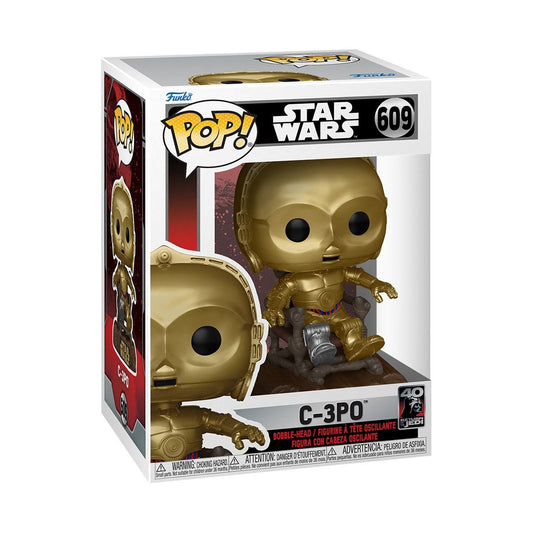 FUNKO - 609, Star Wars, Return of the Jedi 40 Aniversario - C-3P0 en silla