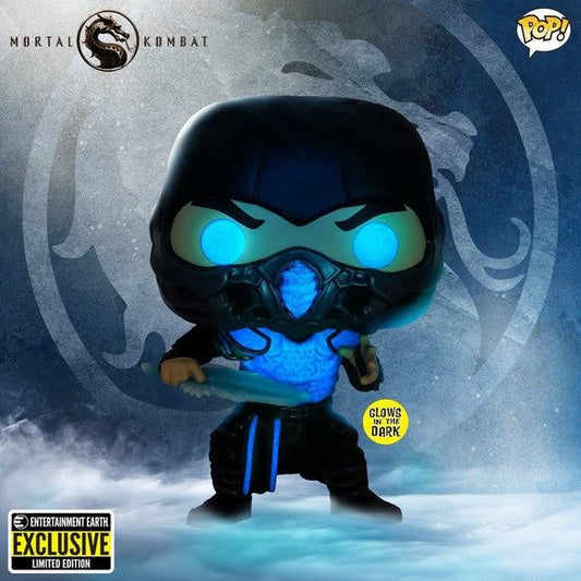 ***EXCLUSIVO*** FUNKO Mortal Kombat, Sub -Zero Brilla en la oscuridad