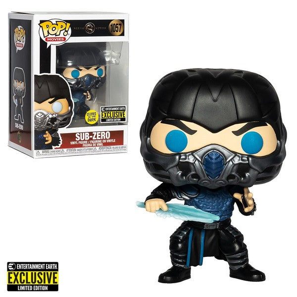 ***EXCLUSIVO*** FUNKO Mortal Kombat, Sub -Zero Brilla en la oscuridad