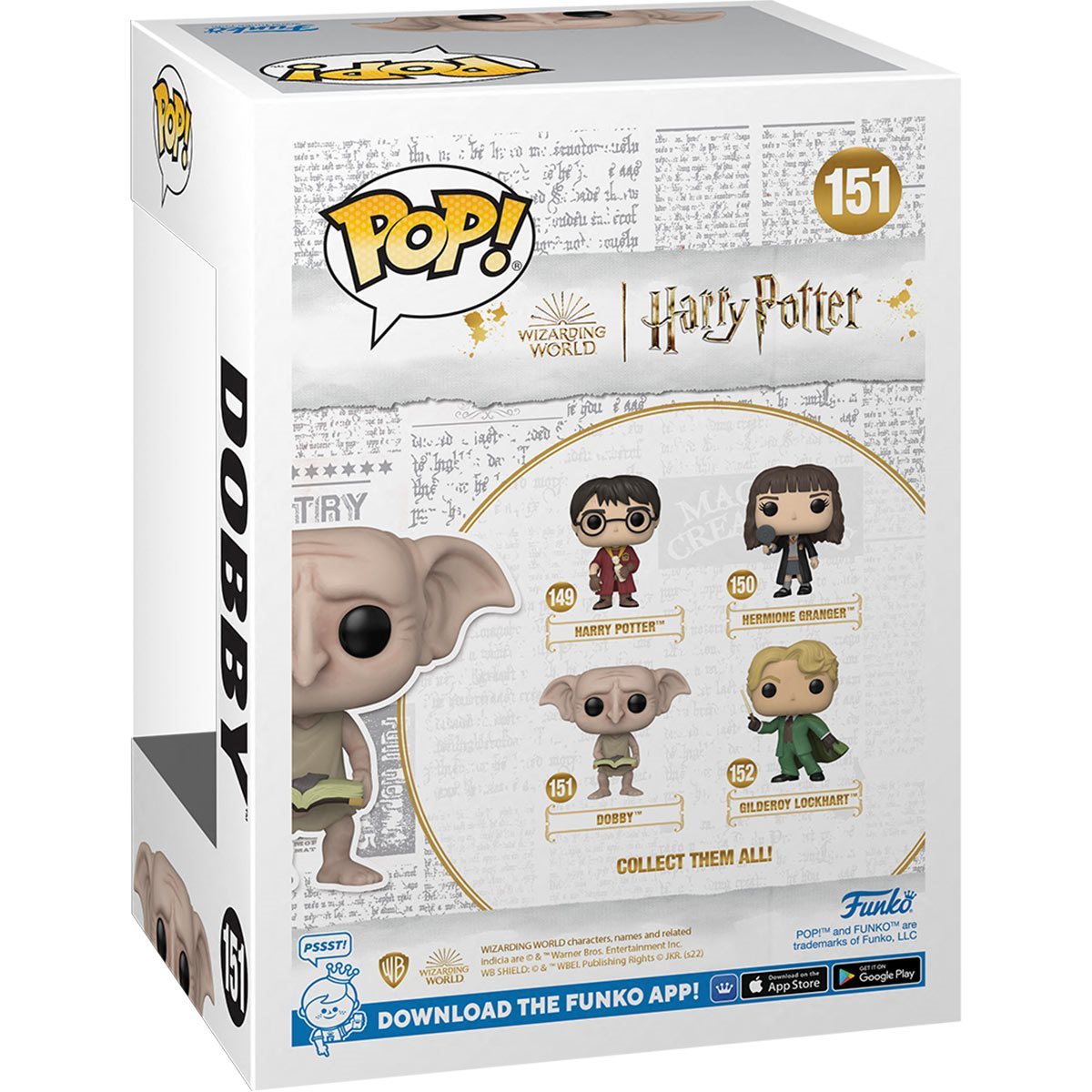 FUNKO - 151, Harry Potter y la camara secreta 20 años, Dobby