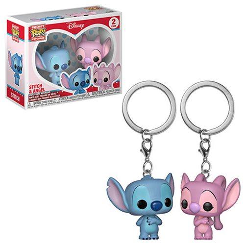 FUNKO LLAVERO - Disney, Lilo & Stitch Angel y Stitch (2 llaveros)