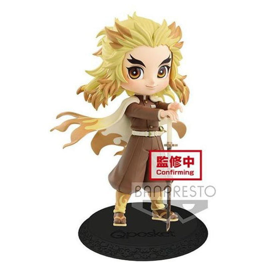 Demon Slayer: Kimetsu no Yaiba Kyojuro Rengoku Figura coleccionable Qposket version