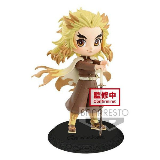 Demon Slayer: Kimetsu no Yaiba Kyojuro Rengoku Figura coleccionable Qposket version