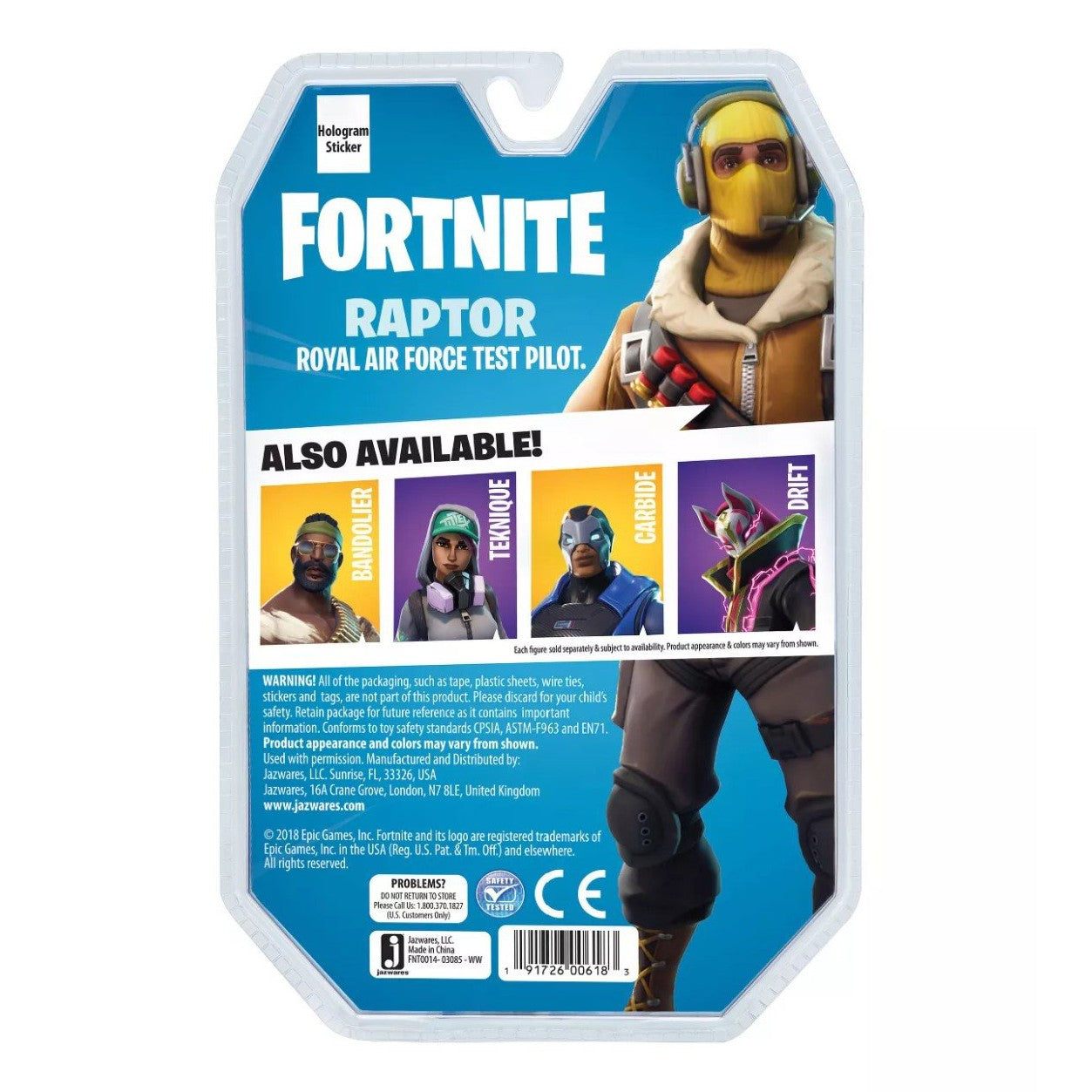 Fortnite - Figura acción Raptor FNT0014