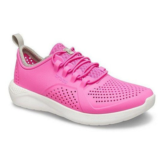 Crocs Niños LiteRide™ Pacer; Rosado Blanco