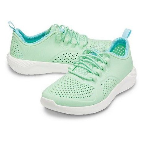 Crocs Niños LiteRide™ Pacer; Menta Blanco