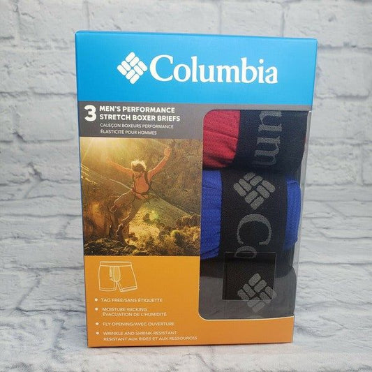 Boxer Columbia, Microfibra, unid, color: rojo, azul negro