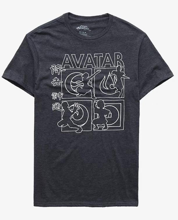 Camiseta Hombre - Avatar: The Last Airbender Nations Line Art T-Shirt