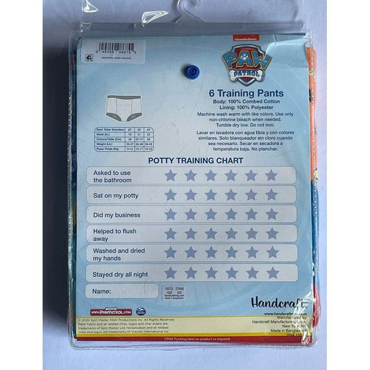 Nickelodeon PAW Patrol Calzoncillos de Entrenamiento Paquete Talla