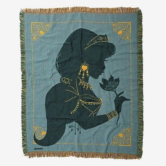 Cobija con la Silueta de Princesa Jazmín, tipo tapiz.