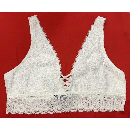 Bralette de encaje Ambiance, color blanco