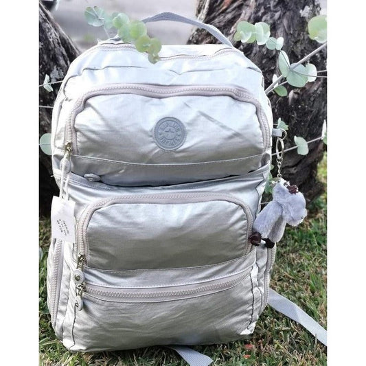 Salveque Juvenil con llavero de mono, color plateado.