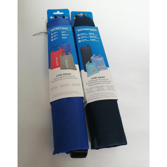 Bolsa seca Columbia (Dry bag) set de 3 unid, colores azul rey, rojo y gris. - The Gift Shop Costa Rica