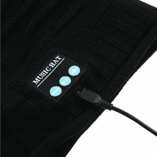 Gorro con audífonos integrados, varias funciones incluido bluetooth, color: negro. - The Gift Shop Costa Rica