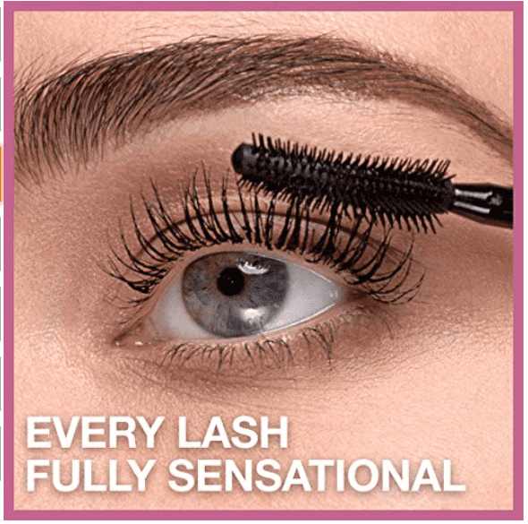 Mascara Maybelline Lash Sensational, Lavable, color: 253 Blackest Black - The Gift Shop Costa Rica