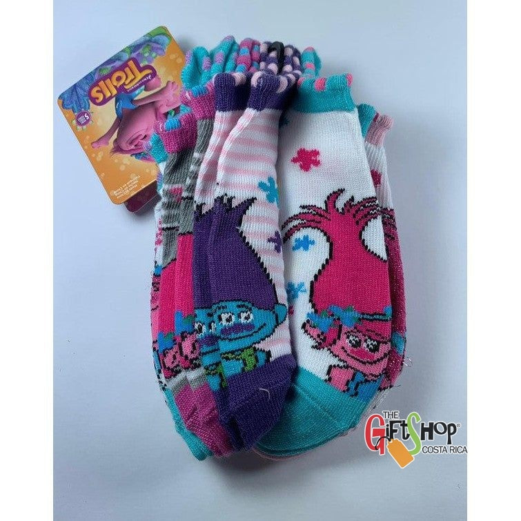 Medias de Niña Trolls con aretes adheribles Pares