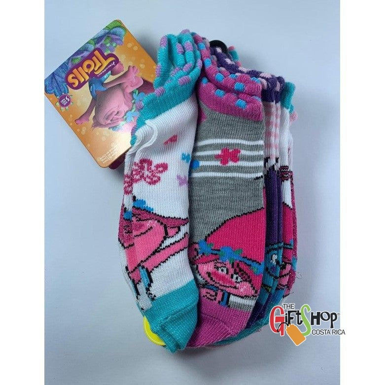 Medias de Niña Trolls con aretes adheribles Pares