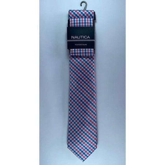 Corbata Nautica Rombos Azul, Rojo, Blanco