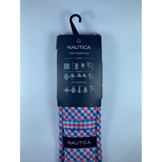 Corbata Nautica Rombos Azul, Rojo, Blanco