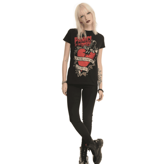 Camiseta para chicas: Panic! Disco Tattoo Heart