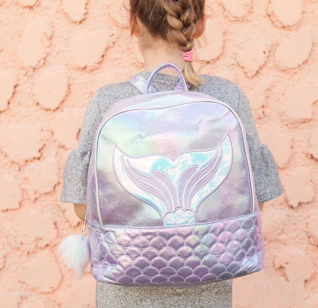 Bolso de espalda Cola de Sirena, color lila. - The Gift Shop Costa Rica