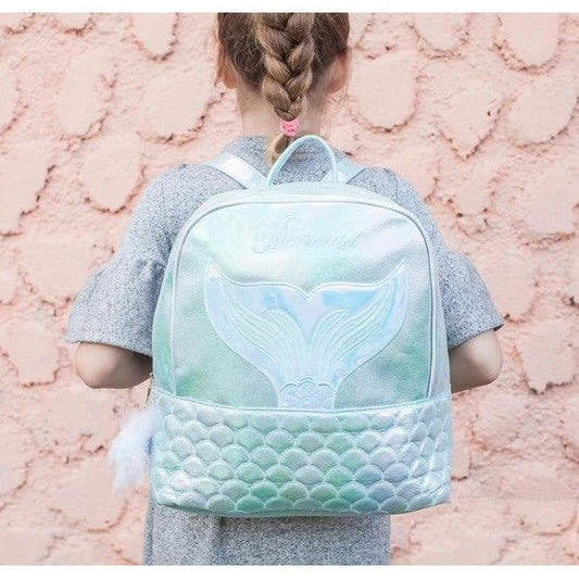 Bolso de espalda Cola Sirena, color menta.