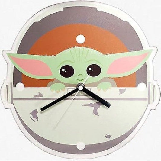 Reloj de pared inspiradado en Star Wars Mandalorian, Child
