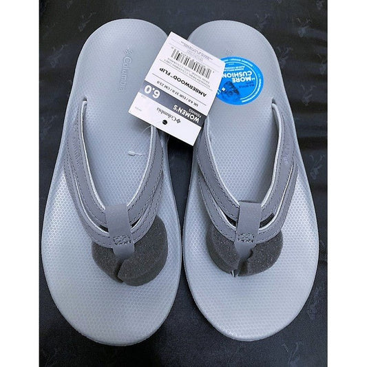 Sandalias Columbia Amberwood para mujer, color gris.