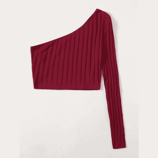 Top de un solo hombro.