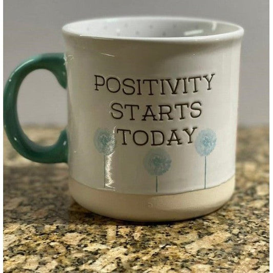 Taza jumbo con dientes de león: Positivity starts today